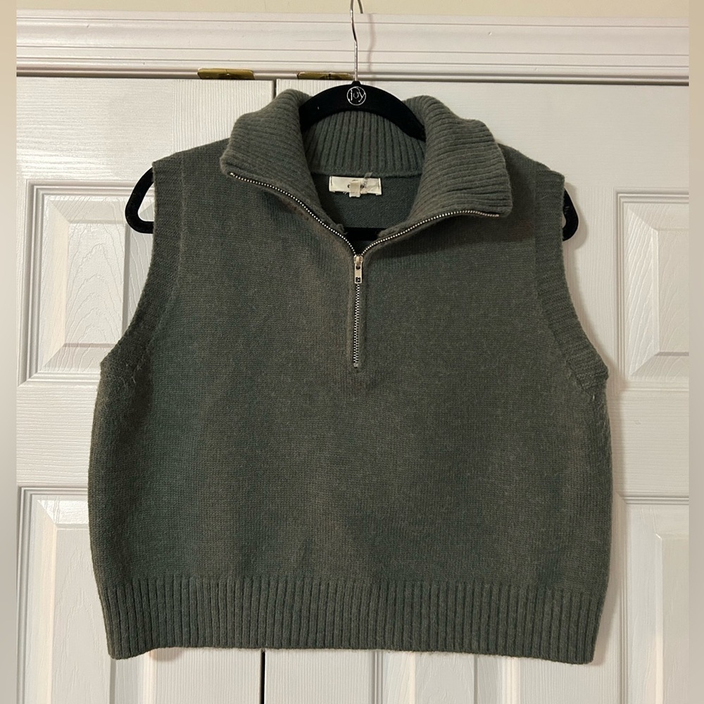 Entro Quarter Zip Knit Sweater Vest
